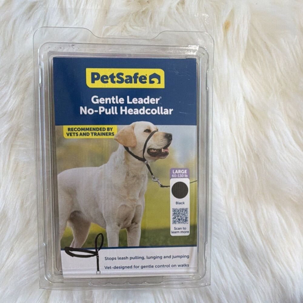 PetSafe Gentle Leader No-Pull Headcollar L Black Nylon for Labrador Retriever